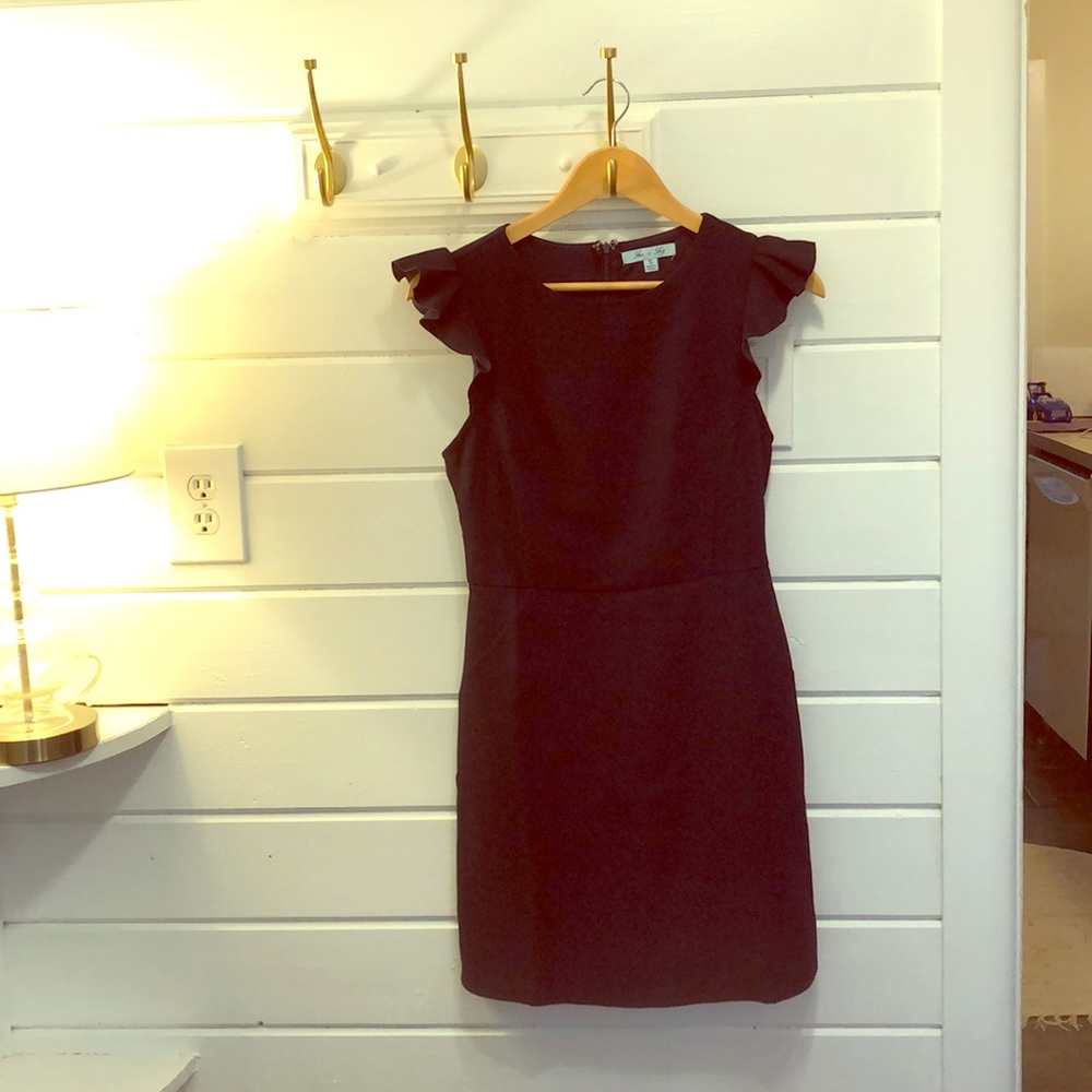 She + Sky navy blue dress